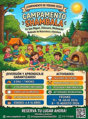 Campamento Shambala verano 2026